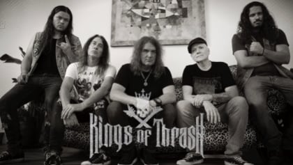 Watch: Ex-MEGADETH Members DAVID ELLEFSON, JEFF YOUNG And CHRIS POLAND Begin Rehearsals For 'Kings Of Thrash' Tour