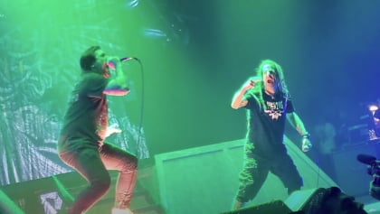 Watch: LAMB OF GOD Joined By FIT FOR AN AUTOPSY's JOE BADOLATO For 'Laid To Rest' Performance In Texas