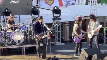 Watch: Makeup-Less KISS Performs 'Two Timer' On 'Kiss Kruise XI'