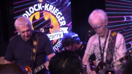 Watch: ALEX LIFESON And ROBBY KRIEGER Perform SANTANA's 'Evil Ways' At Los Angeles Charity Concert