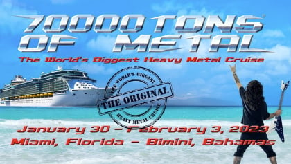 '70000 Tons Of Metal' Announces Public Sale For 2023 Cruise; NIGHTWISH, KREATOR, KAMELOT And DESTRUCTION Among Confirmed Bands