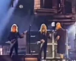 Watch K.K. DOWNING And LES BINKS Rehearse With JUDAS PRIEST For Tonight's ROCK HALL Induction Ceremony