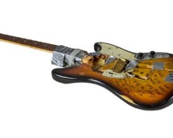 KURT COBAIN's 1989 Stage-Played, Smashed And Signed Guitar Used On NIRVANA's First U.S. Tour Sells For $486,400