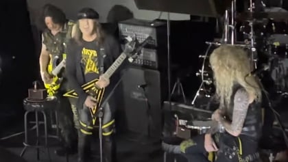 Watch: STRYPER Performs With Battery-Powered Practice Amps After Electricity Goes Out Before Concert